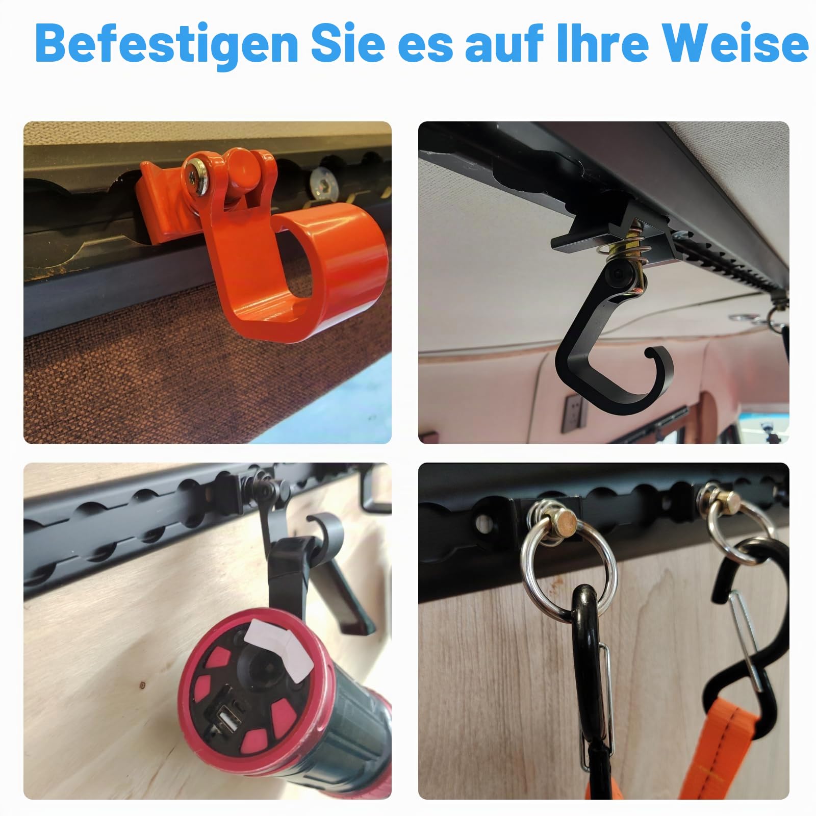 4 Stück L-Schiene, 305 mm Aluminium-L-Schiene, kurze Airline-Spannschiene für enge Räume, LKW-Betten, Vans, Pickups, Anhänger, Motorräder, ATVs, Dirt Bikes, schwarz eloxiert