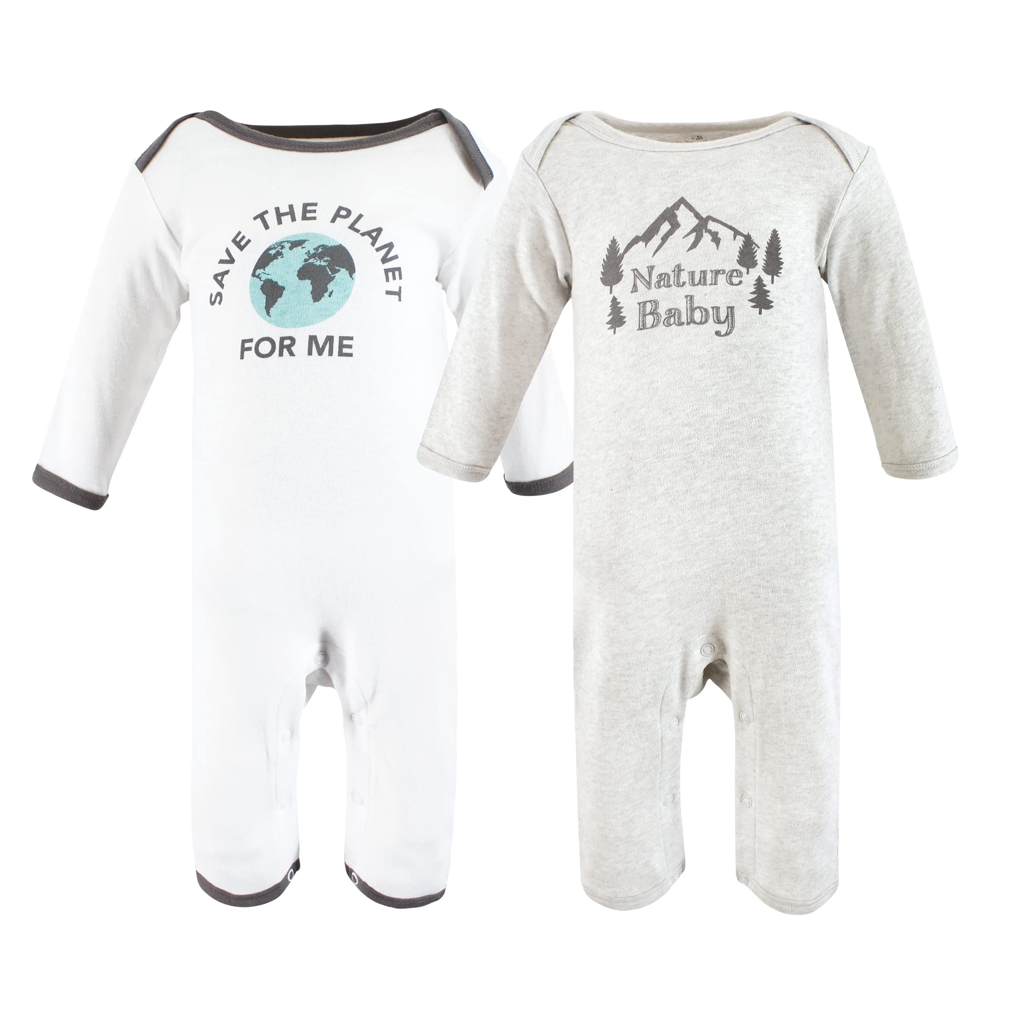Touched by Nature Unisex Baby Organic Cotton Coveralls, Nature Baby, 18-24 Months