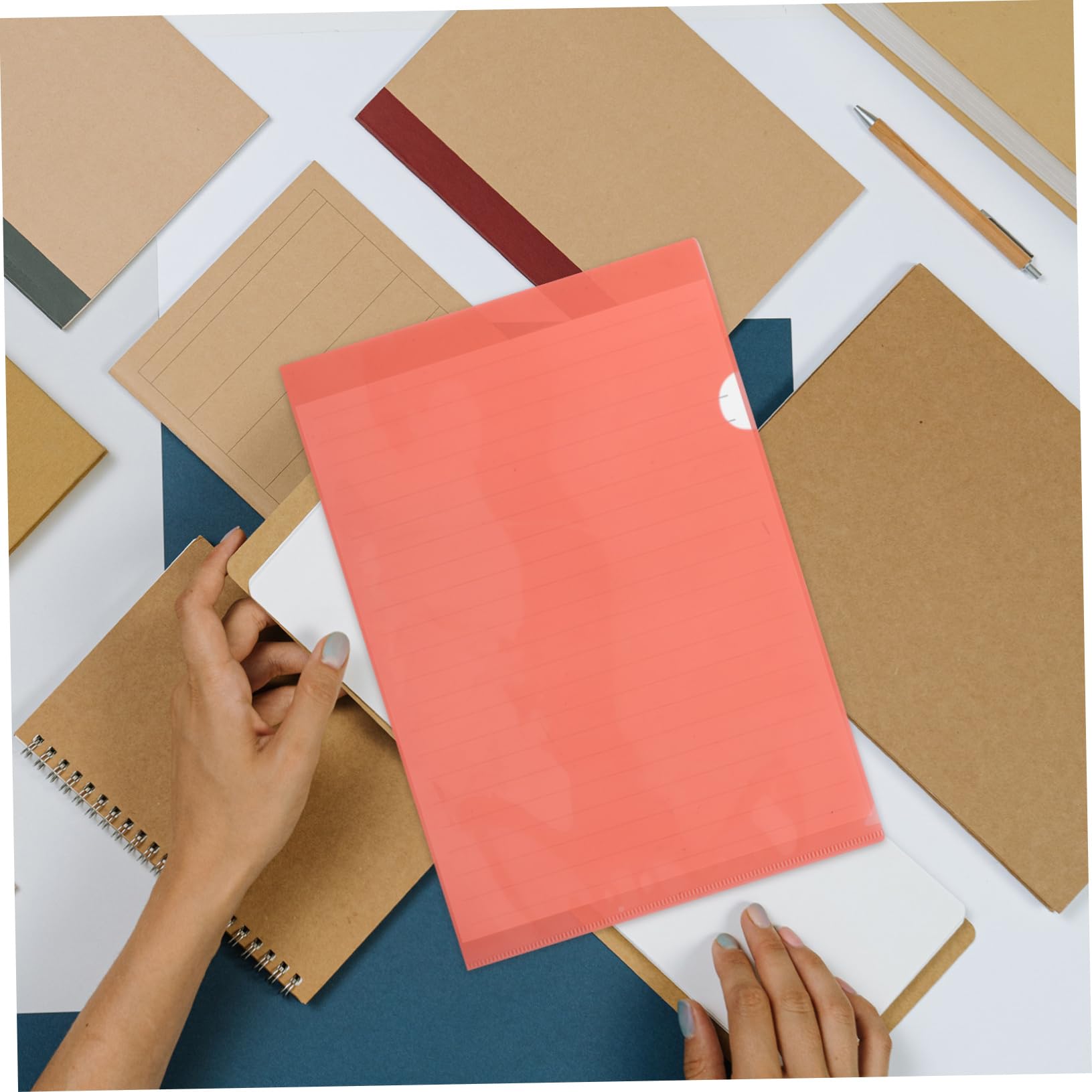 LALAFINA 36pezzi Cartelle Trasparenti per Documenti Buste di Plastica per Raccoglitori Protezioni per Pagine Trasparenti Organizzazione Ufficio e Scuola