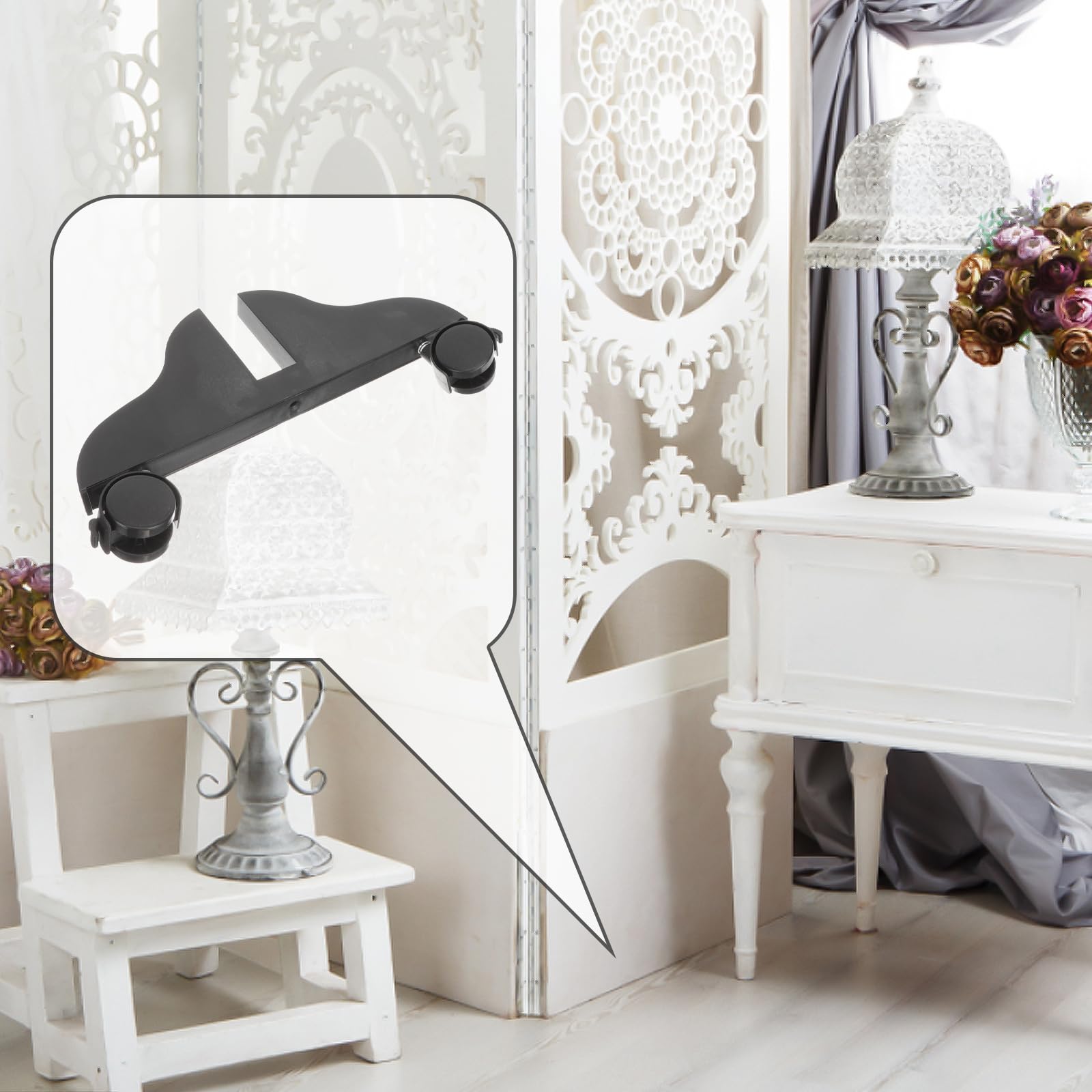 Cabilock 4pcs Pannello In Piedi Divisorio Ufficio Divisorio Base Stile Hotel Mobile Pieghevole Divisore Er Room Casa Addensato Privacy Protector Camera Da Letto Titolare Piedi Puleggia con Ruote