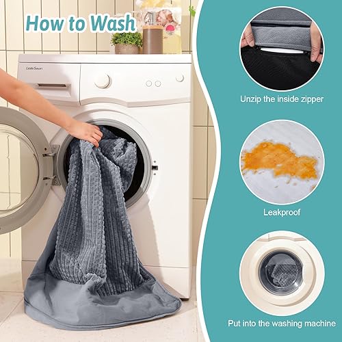 Miniatura 7 de Camas ortopédicas para perros de tamaño mediano, sofá para mascotas para perros pequeños, sofá de espuma de apoyo con funda de forro impermeable,