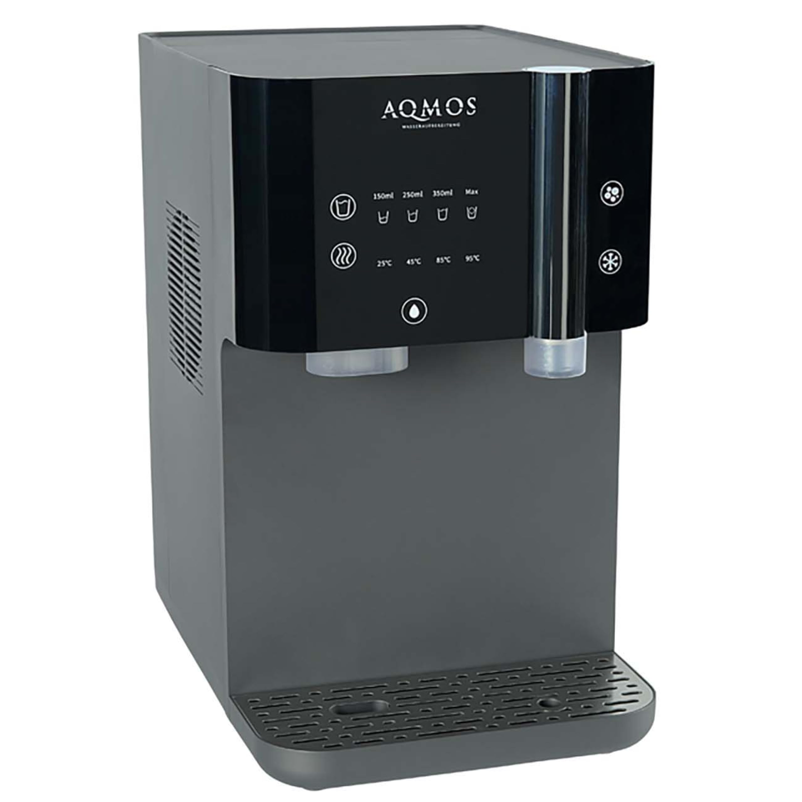 Aqmos Drinking Black Water Dispenser - Premium All-in-One System with Sparkling Water and Non-Gas, Hot and Cold (5-95°C), Integrated Reverse Osmosis, Touch Control, for Kitchen and Office