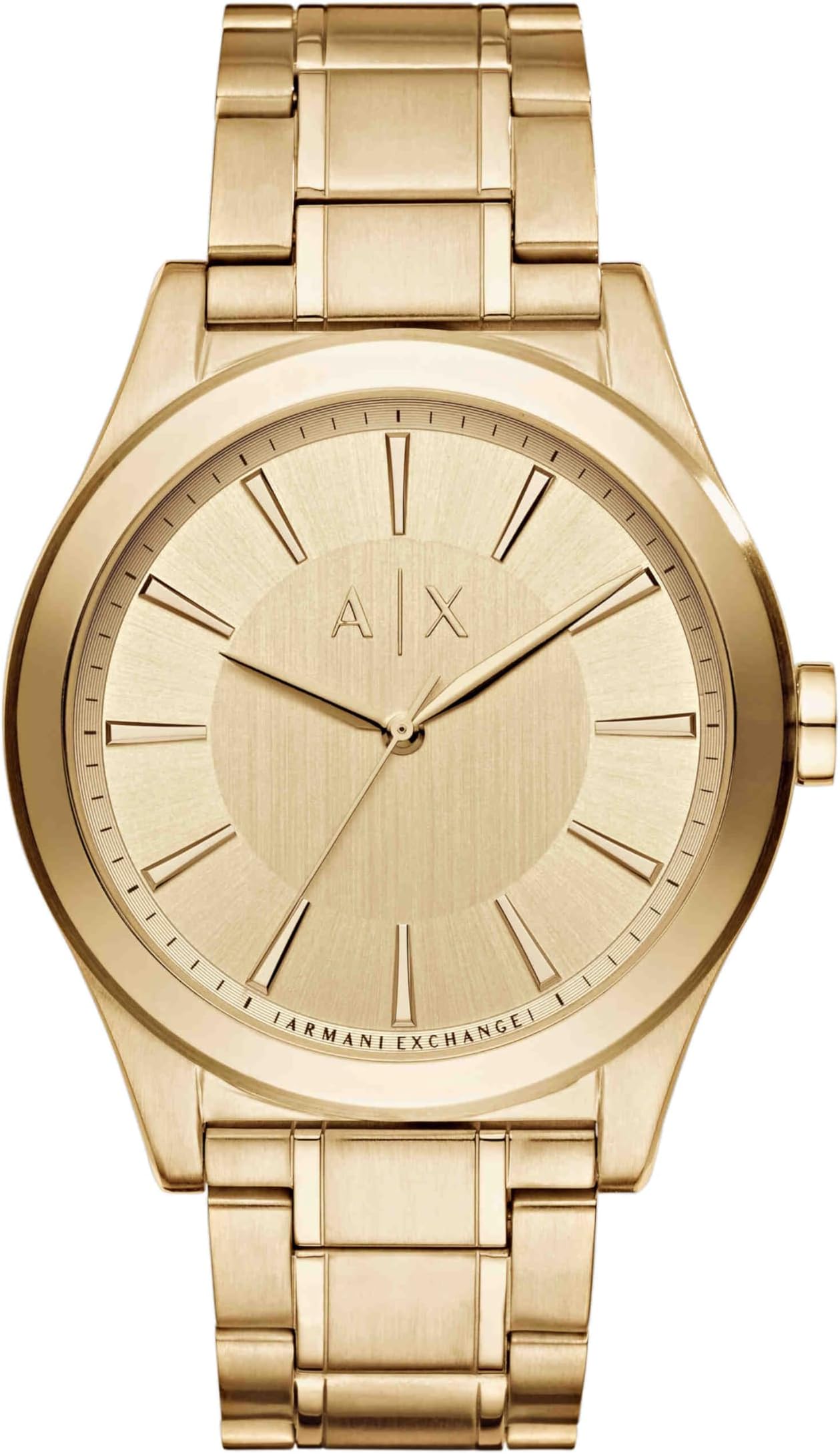 Men's Stainless Steel Three Hand Watch 44mm Case Size