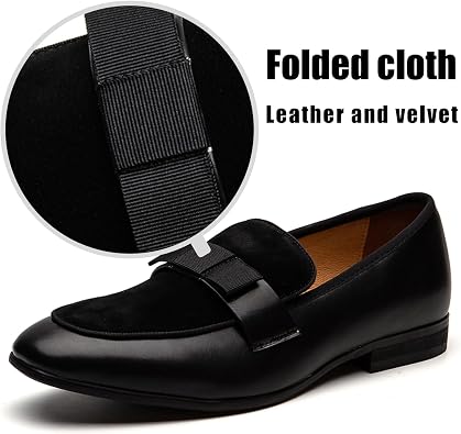 JITAI Men's Lindford Moc Toe Bit Slip-on Penny Loafer Party Shoes