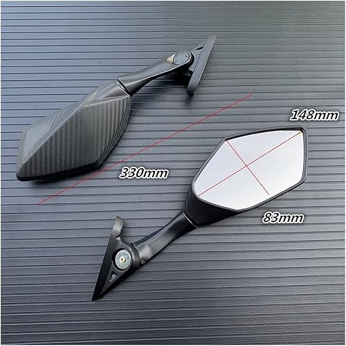 Miniatura 4 de Espejo retrovisor de motocicleta para Yamaha para XMAX 300 400 125 250 2017 2018 2019 motocicleta espejo lateral negro espejo retrovisor de plástico