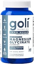 Goli Zero Sugar Magnesium Gummies - 125mg Magnesium Citrate with Vitamin D - No Artificial Sweeteners, No Sugar Alcohols - Vegan, Keto-Friendly, Gluten-Free
