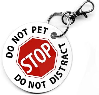 Creative Clam Service Dog Do Not Pet Do Not Distract 2.5 Inch Pvc Dog Tag
