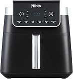 Ninja Air Fryer MAX PRO, 6.2L, sans huile, grand tiroir, rôtir, cuire, frire, familial, numérique, produits congelés, antiadhésif, panier et plaque de cuisson compatibles lave-vaisselle, gris, AF180EU - 1