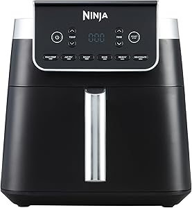 Ninja Air Fryer MAX PRO, 6.2L, Oil Free, Large Drawer, Roasting, Baking, Frying, Family, Digital, Frozen Products, Non-Sti…