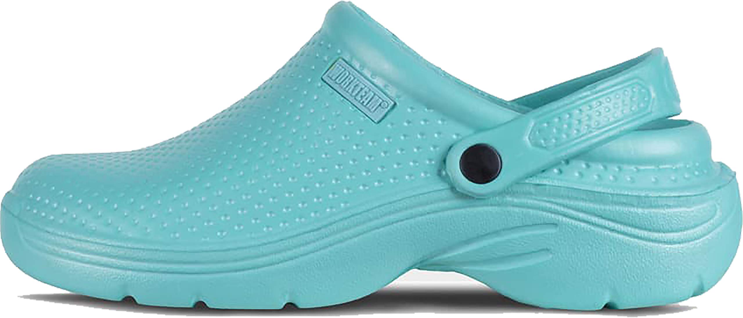 Teamwork Work Team Zueco Sanitario EVA, Ultraligero, con Plantilla Ergonómica. Anatómico, con Cámara ortopédica, Suave para los pies. Unisex Turquesa 38/39