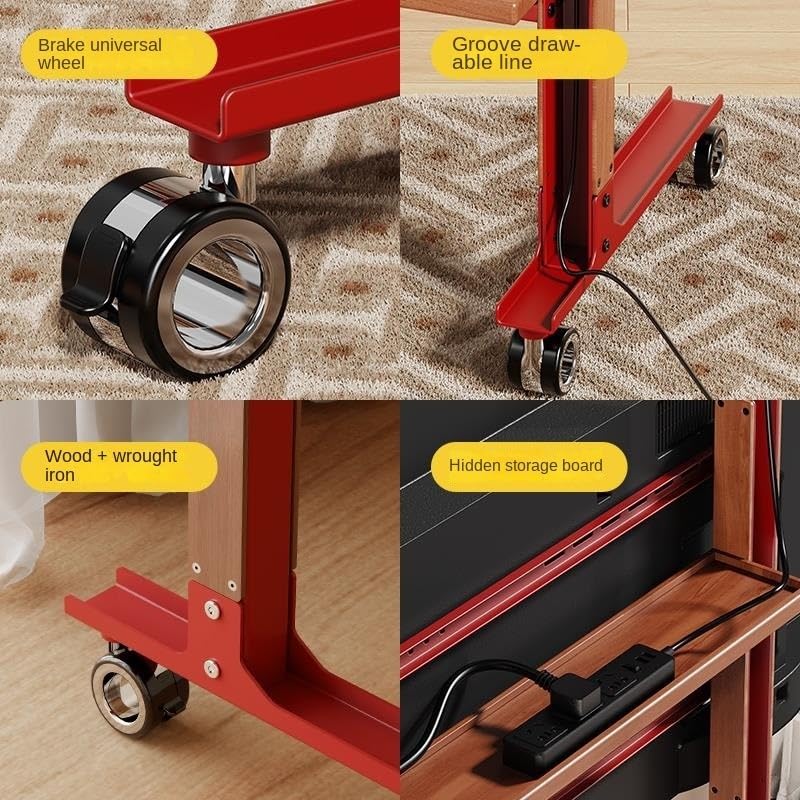 Soporte universal para TV con ruedas ajustable de 32 a 75 pulgadas miniatura 5