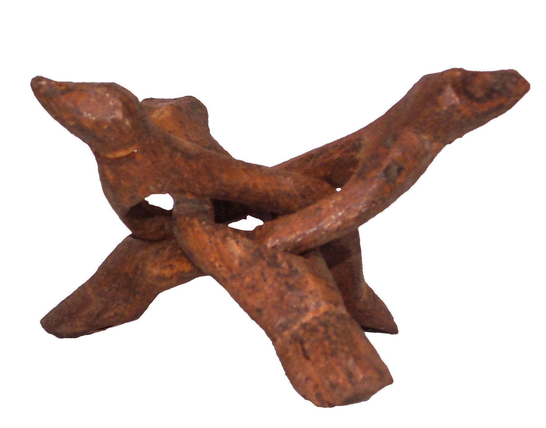 U.S. Shell, Inc. U.S. Shell, Wooden Snake Stand, 4 inches