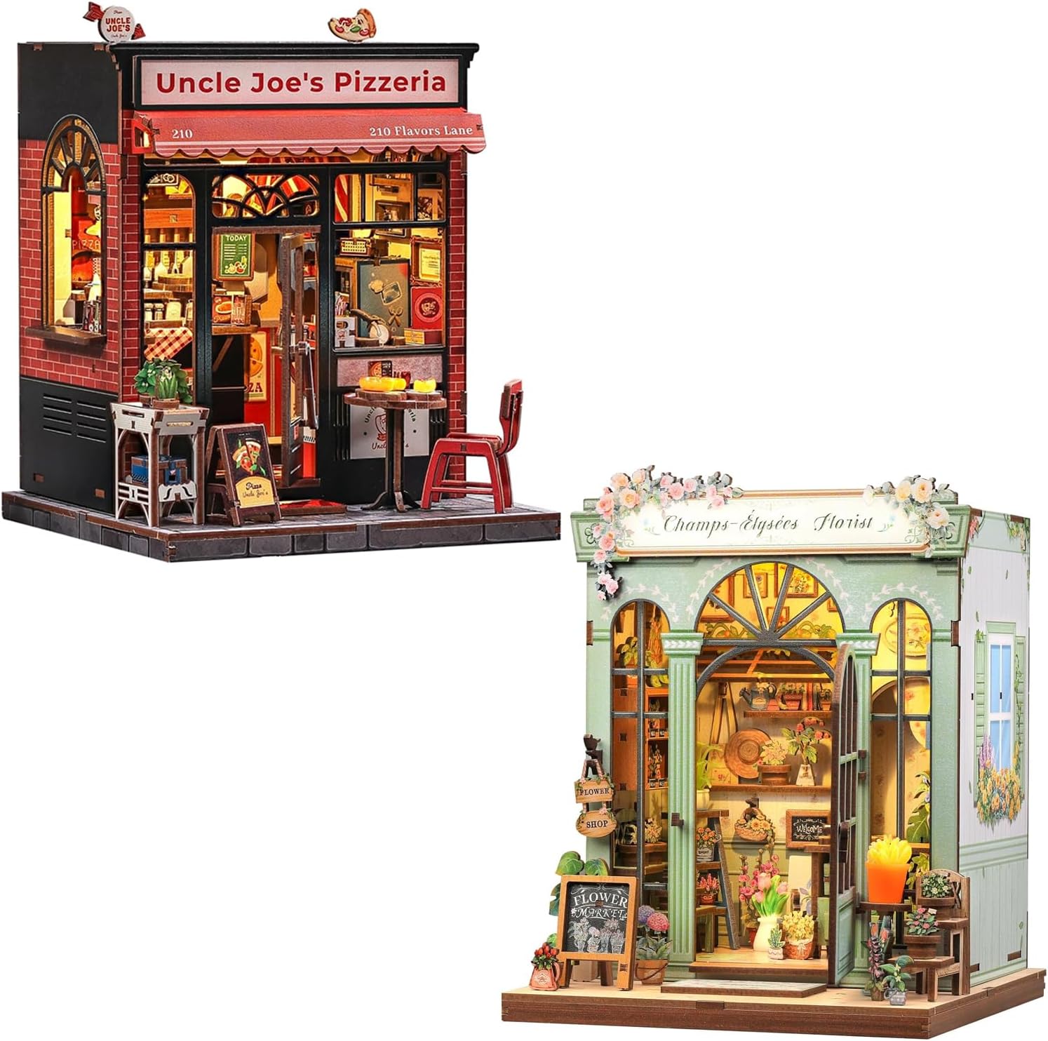 CUTEBEE Book Nook Kit - DIY Miniature House Dollhouse Kit for Adults and Teens, Booknook Tiny House Bookshelf Decor 3D Wooden Puzzle, Gifts for Family, Friends