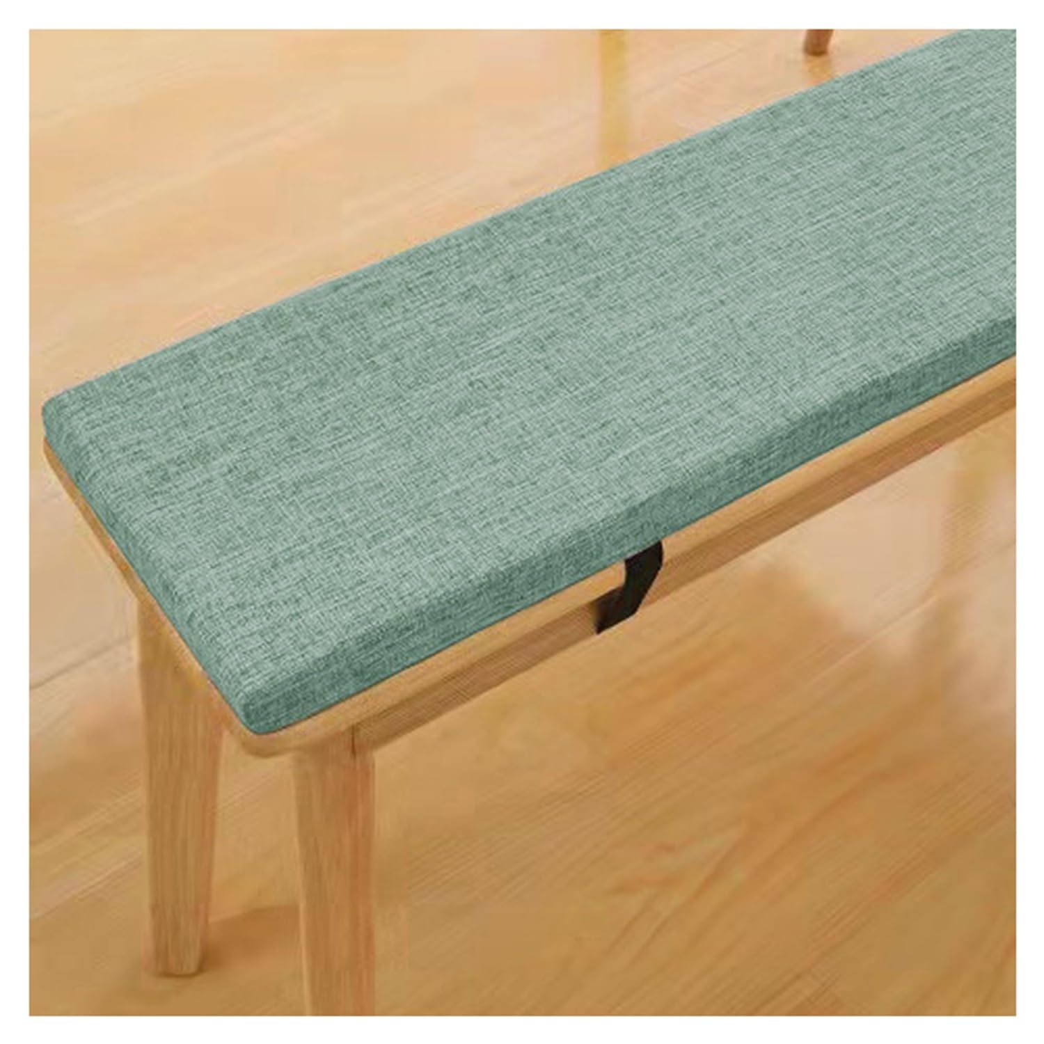 Coussin de banc lavable 140x50 cm antidérapant gris confort 2-3 places