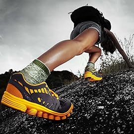 FEIDEER Women\'s Hiking Walking Socks, 3-Pack Outdoor Recreation Athletic Cushioned Low Cut Ankle Quarter Socks (3WSS20403-L)