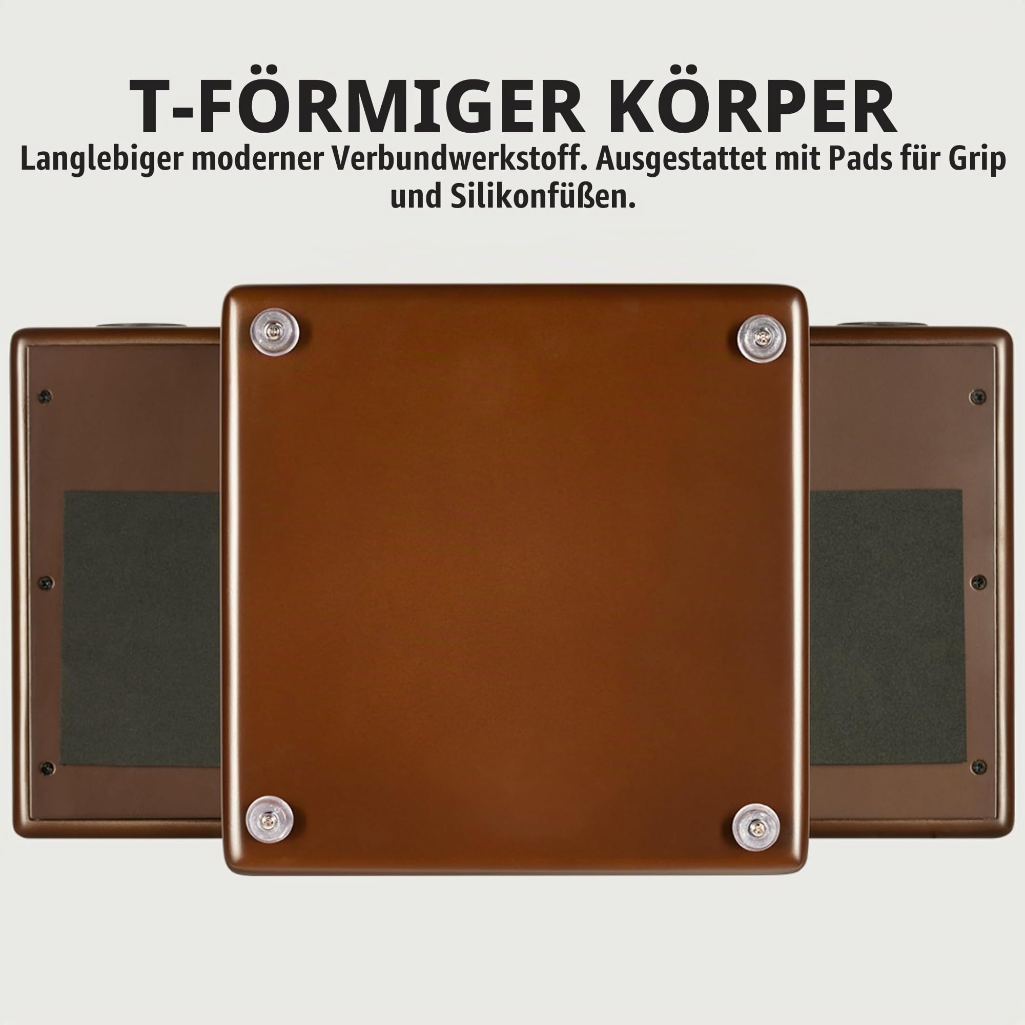 Meinl Percussion Turbo Slaptop Cajon - rückenschonende Trommelkiste mit Snare - Walnuss Schlagfläche (TOPCAJ2WN) | T-Design, 3 Schalllöcher vorne, Snares auf beiden Seiten, Faserplatte und Walnuss