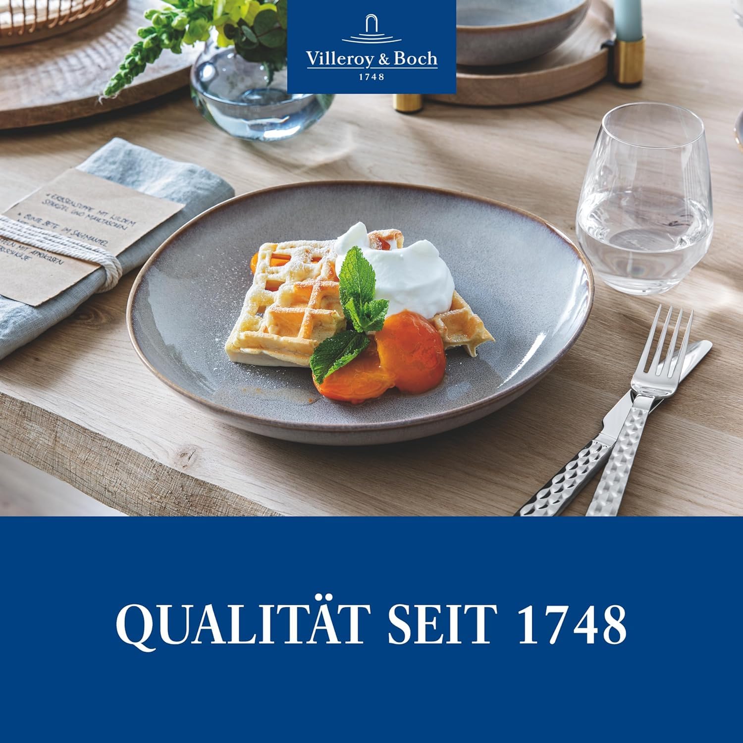 Villeroy & Boch Ovid Wasserglas-Set 16-eilig, 420 ml, Wassergläser, Gläser Set, Besondere Trinkgläser, Gläser Für Wasser, Saftgläser, Kristallglas, Spülmaschinenfest