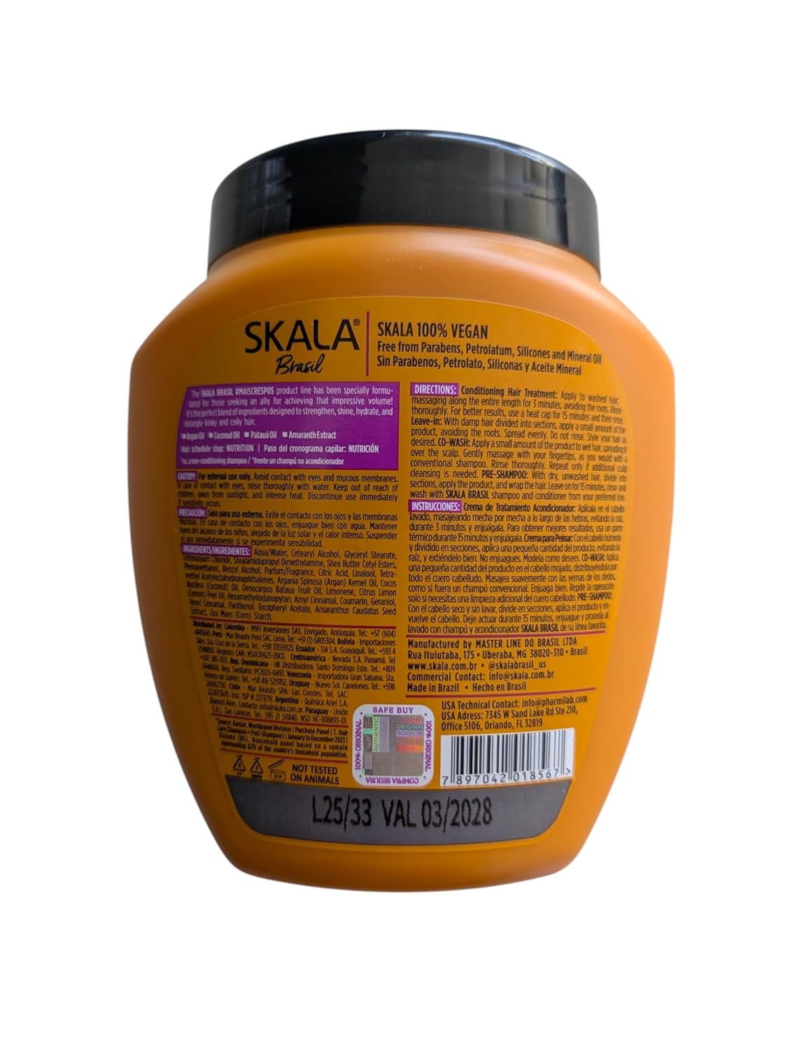 SKALA MaisCachos MaisCrespos Treatment Cream – Set of 2 – Moisturizing Hair Masks for Curly & Coily Hair – Hydration, Softness & Shine Care 70.4 Ounce
