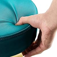 Vista 3 de Taburete de salón de rotación de 360 °, cojín de cuero redondo silla de belleza de 330 libras de carga pesada taburete hidráulico, rueda