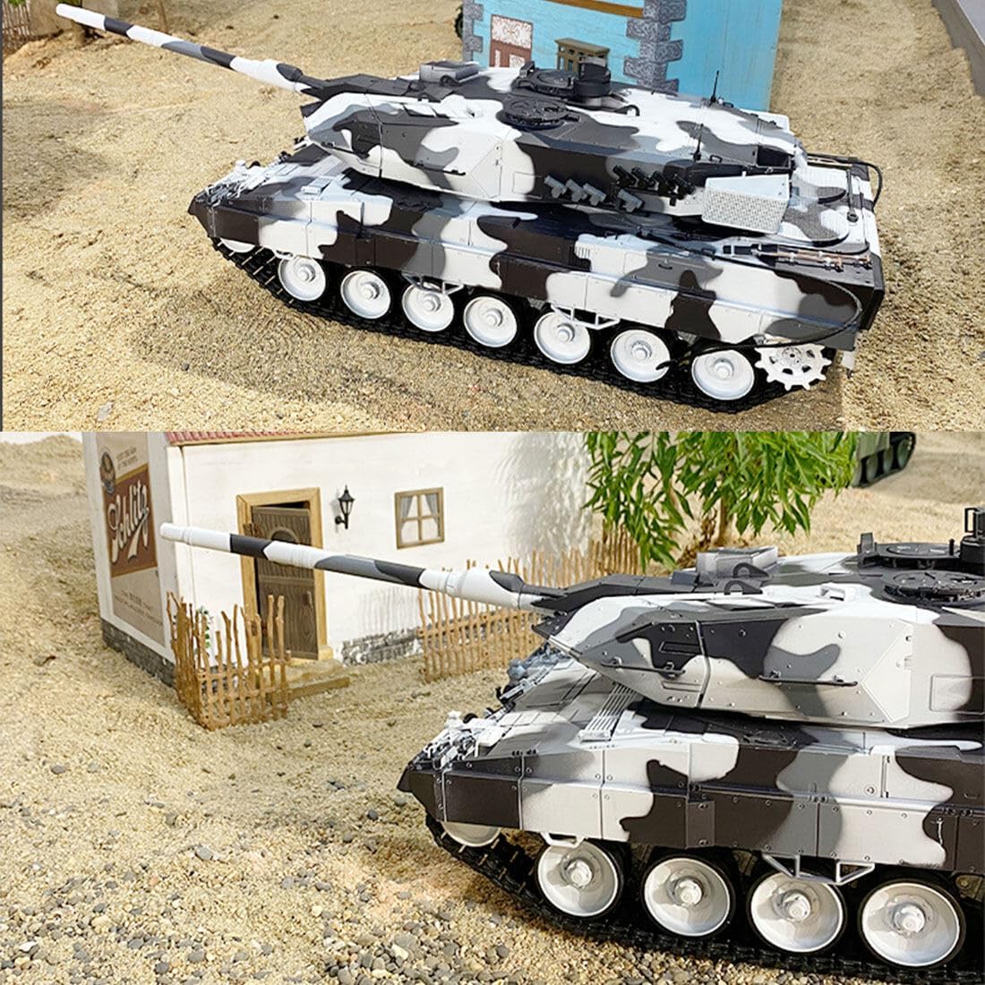 2A6 RC Tank for Adults, 1/16 Remote Control Tank RC Main Battle Tank 2.4G RC Military Vehicle Heavy Tank with Sound Light, RC Army Tank RC Combat Tank RC Crawler Tank Model Gift