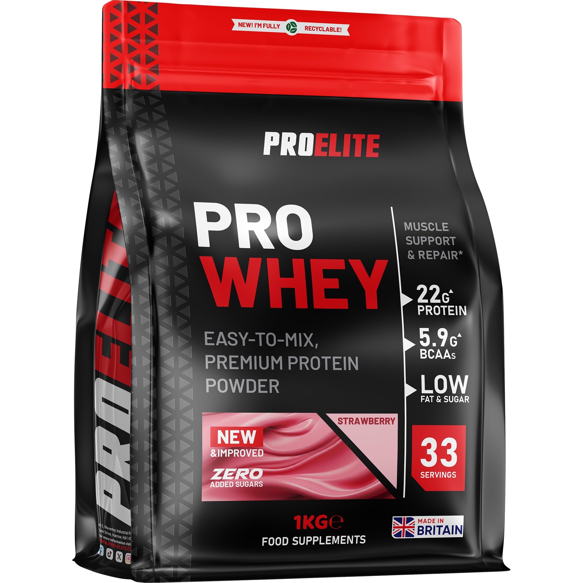 Pro Whey Protein Powder 1kg