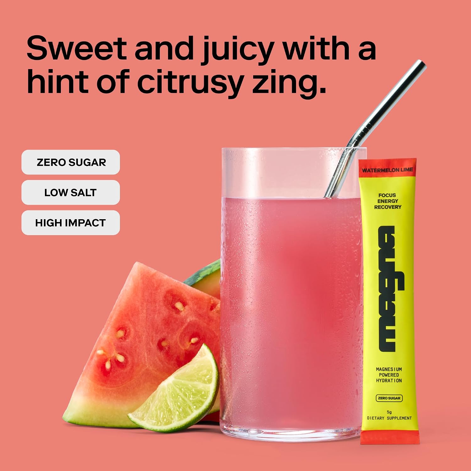 MAGNA Electrolytes Powder Drink Mix Bundle – Tea Lemonade & Watermelon Lime Flavors, 56 Servings | Hydration, Energy & Focus Support with Sodium, Potassium, Vitamin D, B6 & B12 image 5