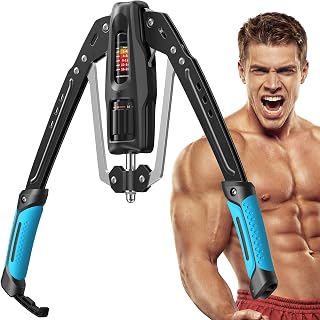 Merach Twister Arm Exerciser, 22-440lb Hydraulic Power, Adjustable Home Chest Expander, Shoulder Muscle Training Fitness Equipment, Arm Enhanced Exercise Strengthener
