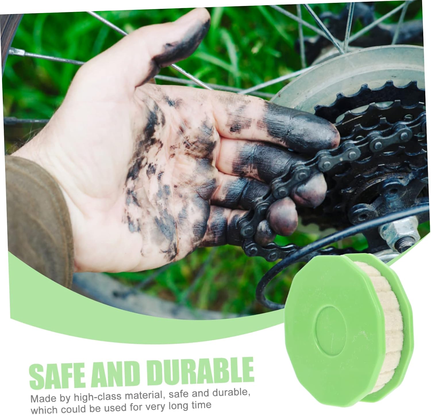 POPETPOP High-Grade Bike Accessory Easy-to-use Chain Oiler Lubricating Tool Bike Chain Lubrication Kit