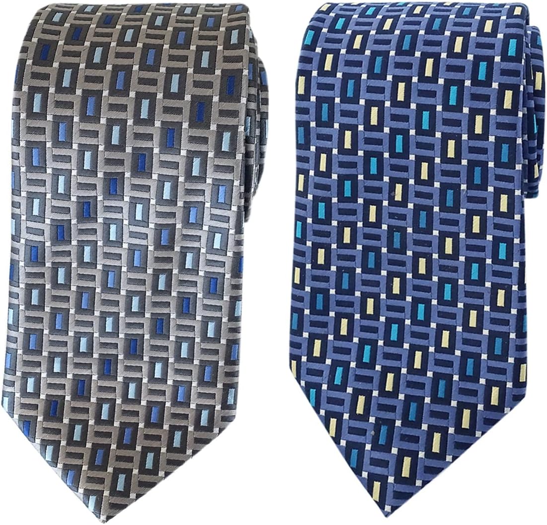 Extra Long Tie 63" Rectangle Men's Woven Jacquard XL Necktie