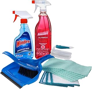 Dorm Room Multipurpose Cleaning Kit Value Pack with All-Purpose Cleaner,...