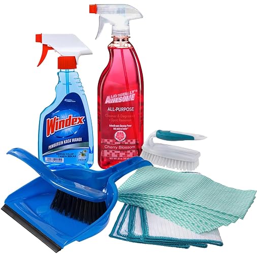 Dorm Room Multipurpose Cleaning Kit Value Pack with All-Purpose Cleaner, WINDEX® Glass Cleaner & More