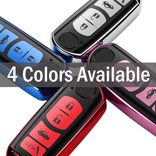 Miniatura 8 de Intermerge Funda para llavero Mazda, funda para llavero para Mazda 3 5 66 atenza 8 CX-3 5 7 9 MX-5 RX-8, funda especial suave de TPU Mazada cubierta