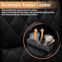 Vista 7 de Silla de Oficina de Respaldo Alto - Brazos Abatibles Ajustables Soporte Lumbar Integrado, Silla de Escritorio de Computadora Ejecutiva Sillas