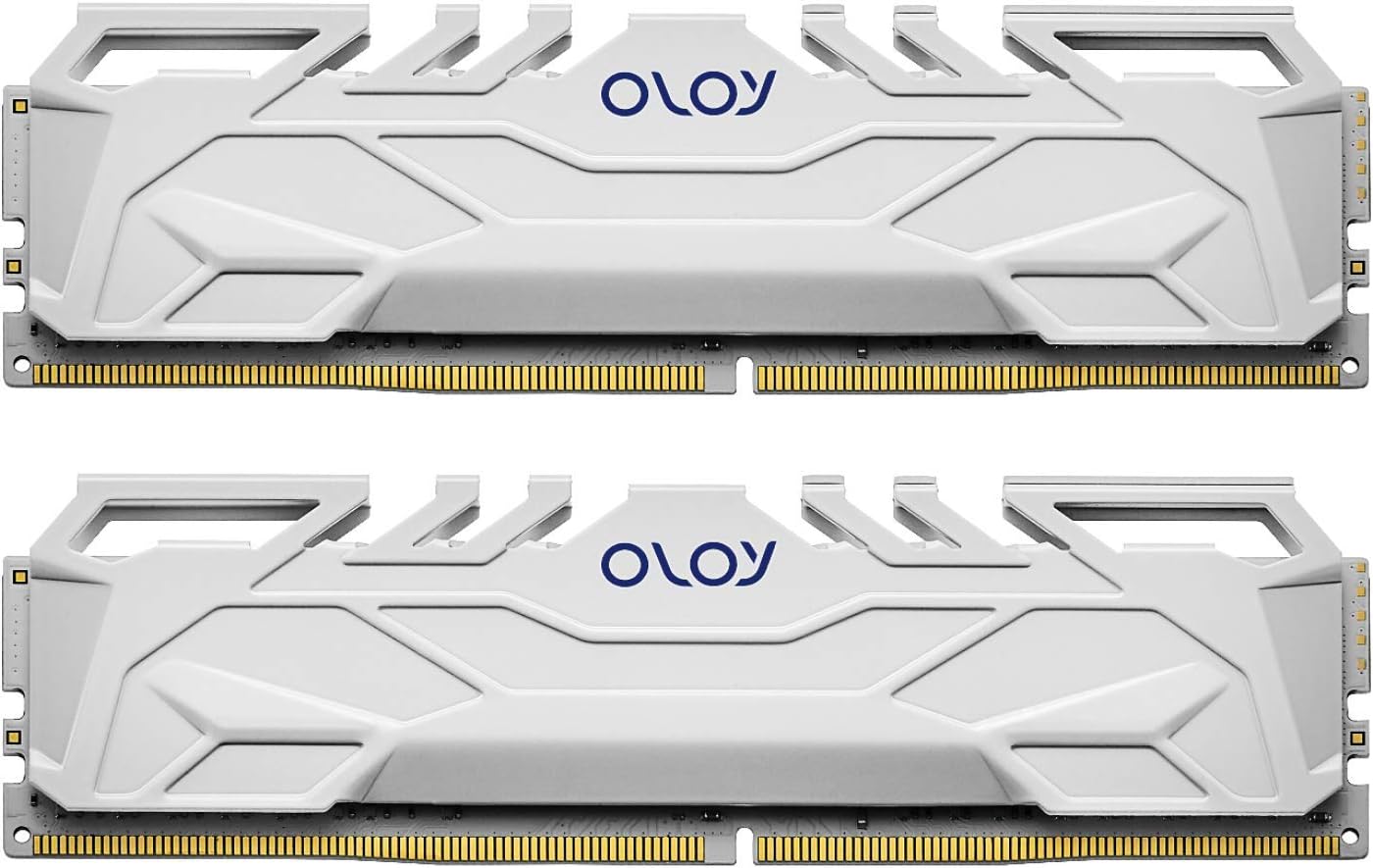 OLOy DDR4 RAM 16GB (2x8GB) White Owl 3200 MHz CL16 1.35V 288-Pin Desktop Gaming UDIMM (MD4U0832161BHWDA)