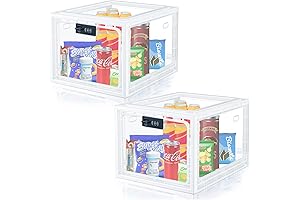 Juexica 2 Pcs Lockable Bin Medicine Lock Bin