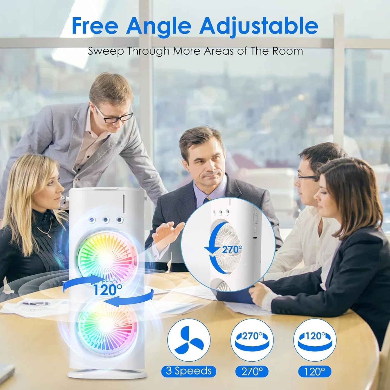 Review Double Fan Mini Cooler | 2025 Usb Rechargeable Air Cooler