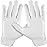 Grip Boost Football Gloves - Solid Stealth 6.0 Boost Plus Sticky Technology - Adult and Youth Football Gloves for Wide Receiver - Men\'s and Boys Sizes (Solid White, Youth Large)
