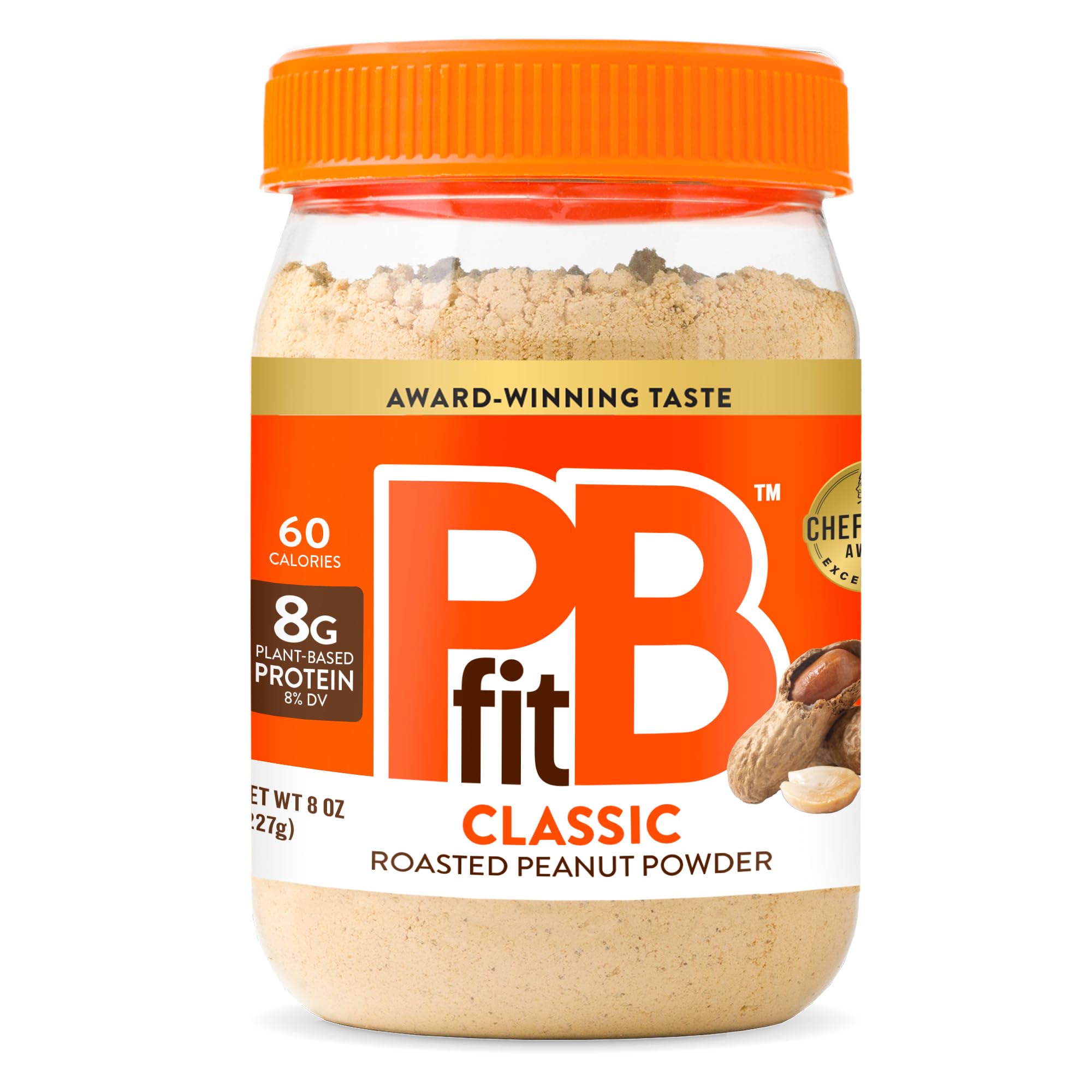 PBfit (PBフィット) 自然食品ピーナツバターパウダー ローストして潰した自然のピーナツから作られた粉末ピーナッツスプレッド タンパク質8g 8オンス