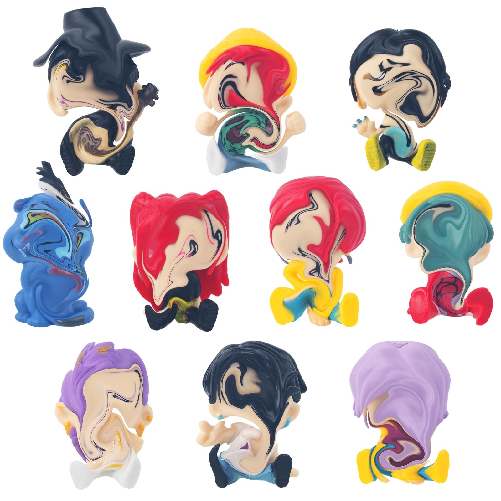 yumcute Kpop Figures, 10pcs Toys Model Set for Hunter Fans Boys Girls, Cute Dolls Anime Figure for Desk Display Birthday Cake Topper