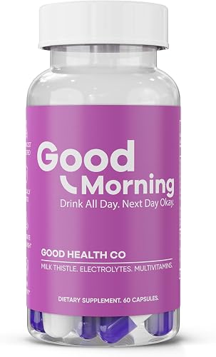 Good Morning Hangover Pills | Milk Thistle + DHM + Electrolytes | Party smart an