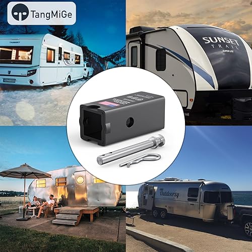 Miniatura 7 de TangMiGe Juego de manguitos reductores de adaptador de receptor de enganche de remolque, 3 a 2-12 o 2 pulgadas, 2-12 a 2 pulgadas, 3 pulgadas, 2.5