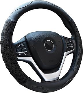 Alusbell Steering Wheel Cover - Breathable Leather
