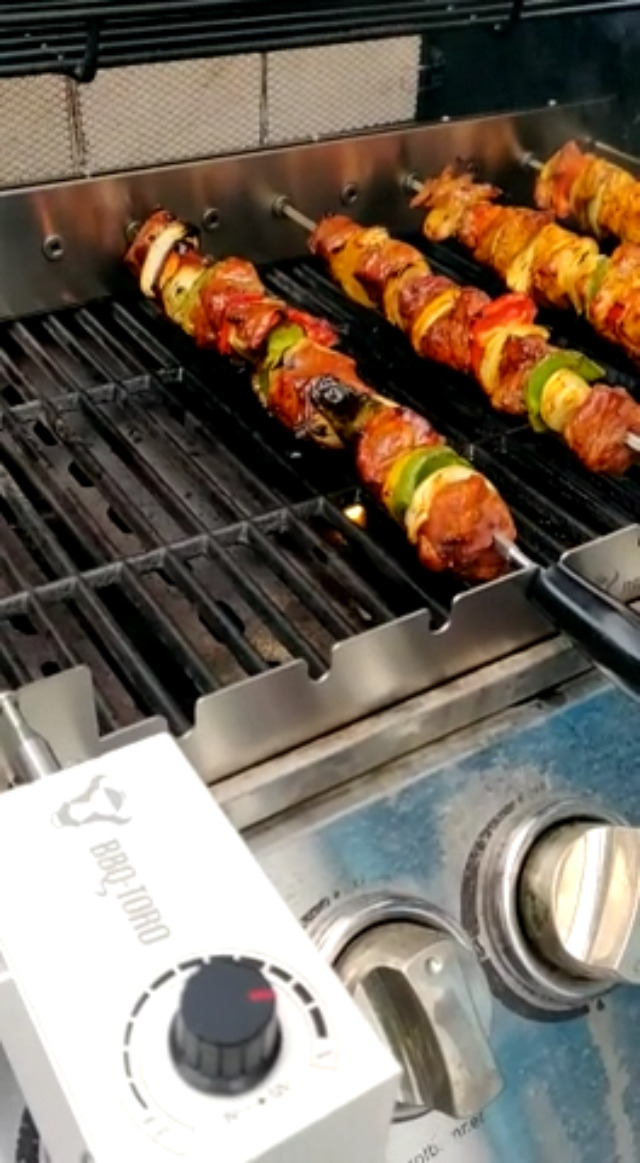 BBQ-Toro Girarrosto Elettrico Acciaio Inox - 10 Spiedi, Motore Regolabile, USB E Alimentazione - Foto 9