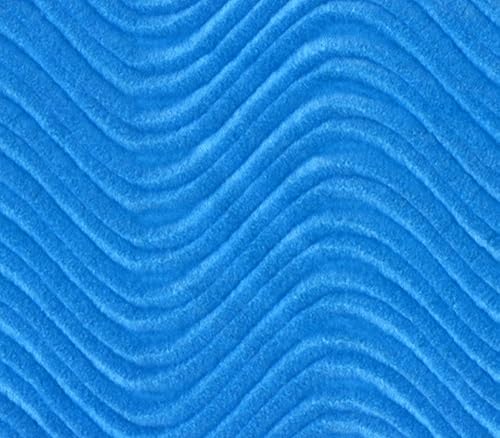 Miniatura 10 de The Yard - Remolino flocado de tela de terciopelo de 58 pulgadas de ancho (azul marino)