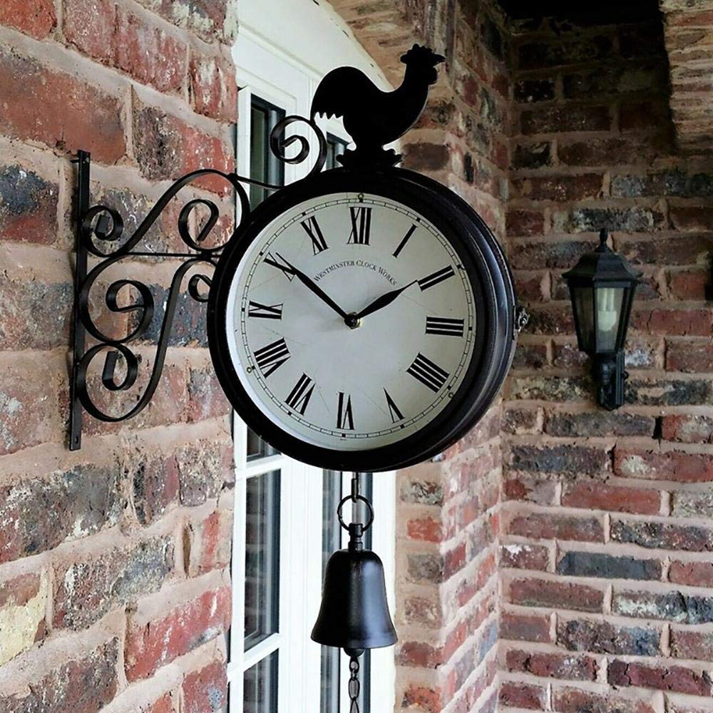 Amazon.com: NMDCDH Outdoor Wall Clock Weatherproof, Iron