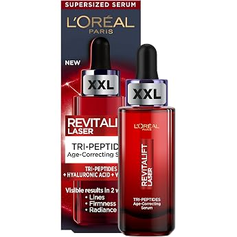 L'Or&eacute;al Paris XL Anti-Ageing Serum, Firming Tri-Peptide Face Serum Against | Contains hyaluronic acid* and vitamin Cg to redu