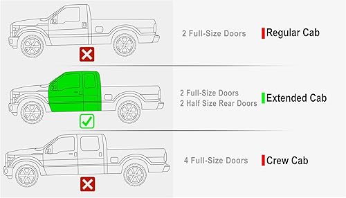 Miniatura 2 de APS Estribos (barras nerf - escalones laterales - barras de paso) Compatibles con Ford F250 F350 Super Duty 1999-2016 Super Cab (acero inoxidable
