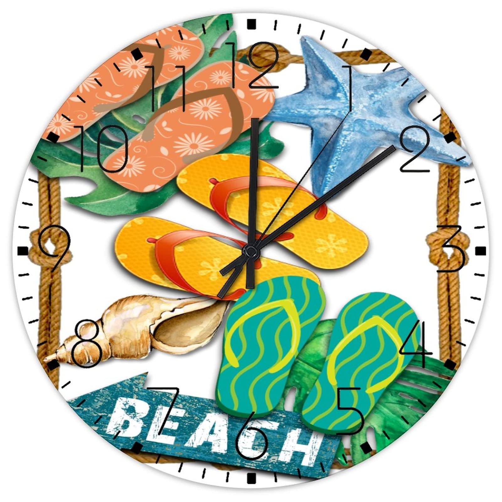 Horloge murale rustique nautique pour une ambiance de bord de mer à l'hôtel