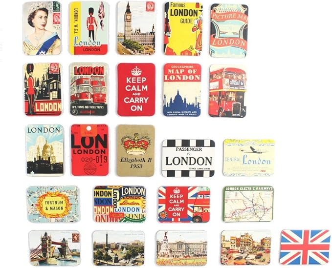 London Refrigerator Set of 24 United Kingdom