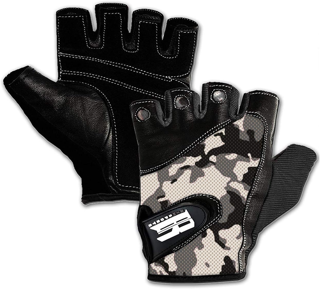 RIMSports Workout Gloves for Men and Women - Breathable Weight Lifting Gloves for Gym, Exercise, Weightlifting, Cycling, Rowing, Training Leather Palm Padded Thumb Protected Against Calluses Blister